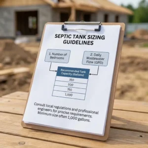 average septic tank size