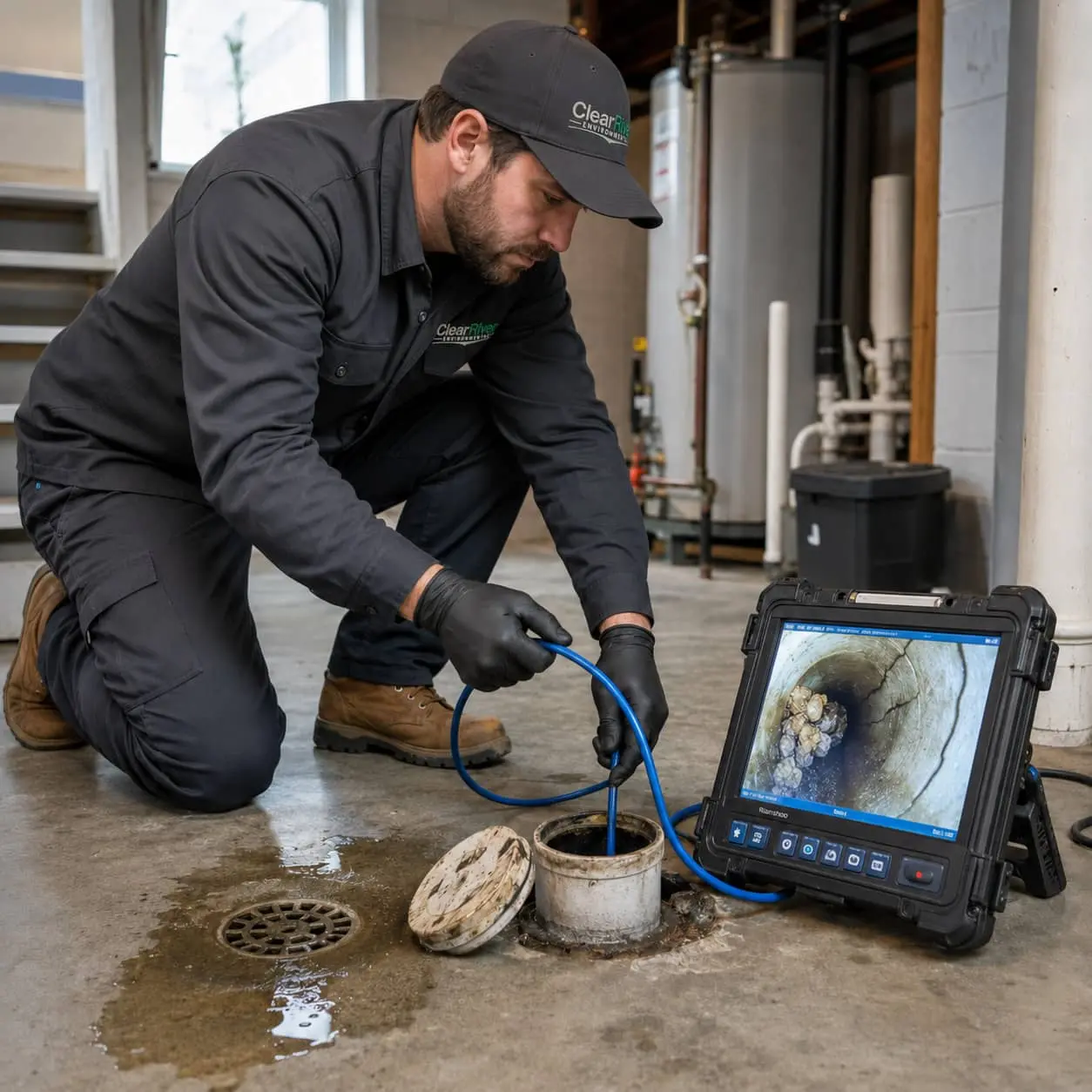 sewer line camera inspection